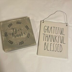 Two Thankful Home Accents